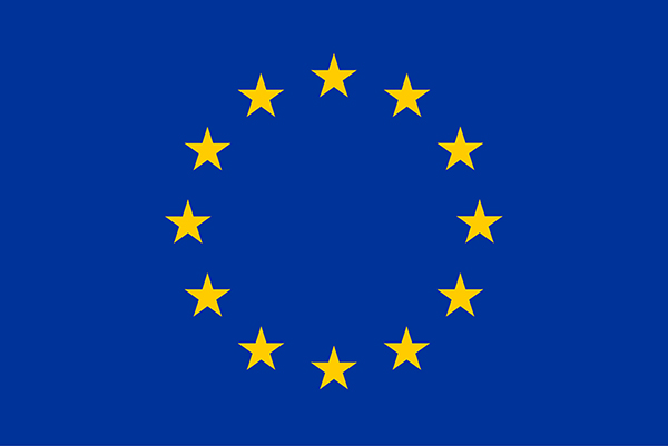EU web flag yellow low